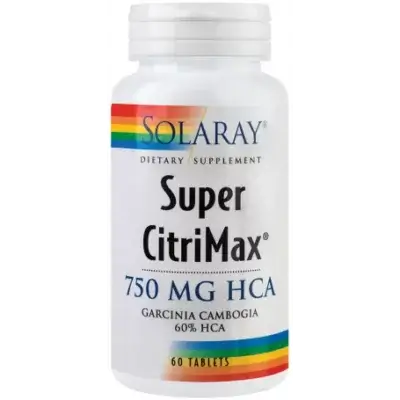 Super CitriMax (Garcinia Cambogia) 750 mg, 60 tablete, Solaray, Secom