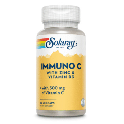 Immuno C plus Zinc și vitamina D3, 30 capsule, Solaray, Secom