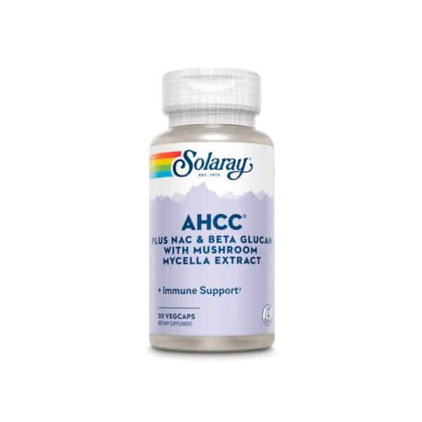 AHCC plus NAC și BetaGlucan, 30 capsule, Solaray, Secom
