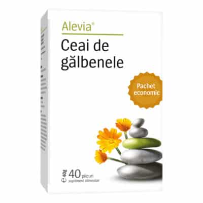 Ceai de gălbenele, 40 plicuri, Alevia