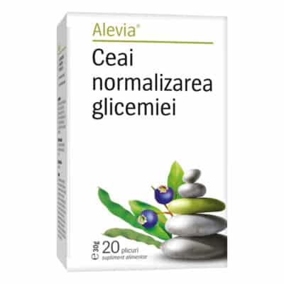 Ceai normalizarea glicemiei, 20 plicuri, Alevia