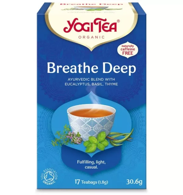 Ceai bio Respirație Profundă, 17 pliculețe x 1.8g, (30.6g), Yogi Tea
