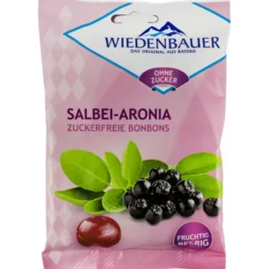 Bomboane fără zahăr cu salvie și aronia, 75g Wiedenbauer