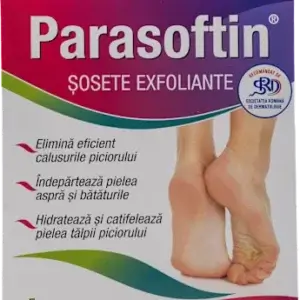 Parasoftin șosete exfoliante, 1 pereche, Zdrovit