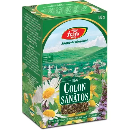 Ceai Colon Sănătos D64, 50 g, Fares
