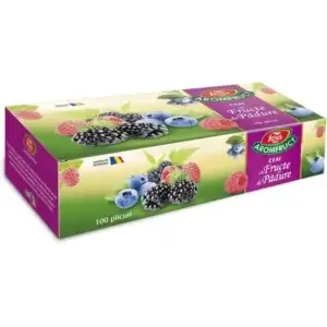 Ceai cu fructe de pădure Aromfruct, 100 plicuri, Fares