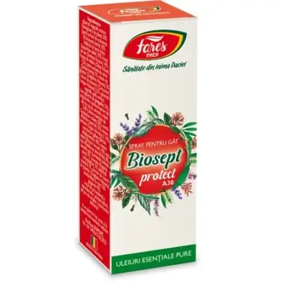 Spray pentru gât A30 Biosept, 20 ml, Fares