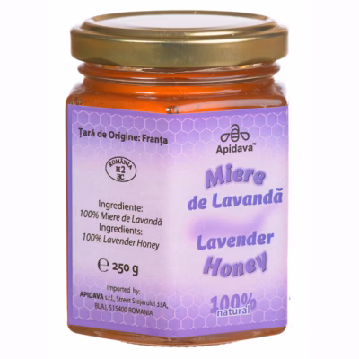Miere de lavandă Roua Florilor, 250 g, Apidava