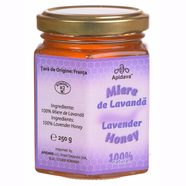Miere de lavandă Roua Florilor, 250 g, Apidava