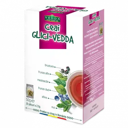 Ceai glici, 20 plicuri, Vedda