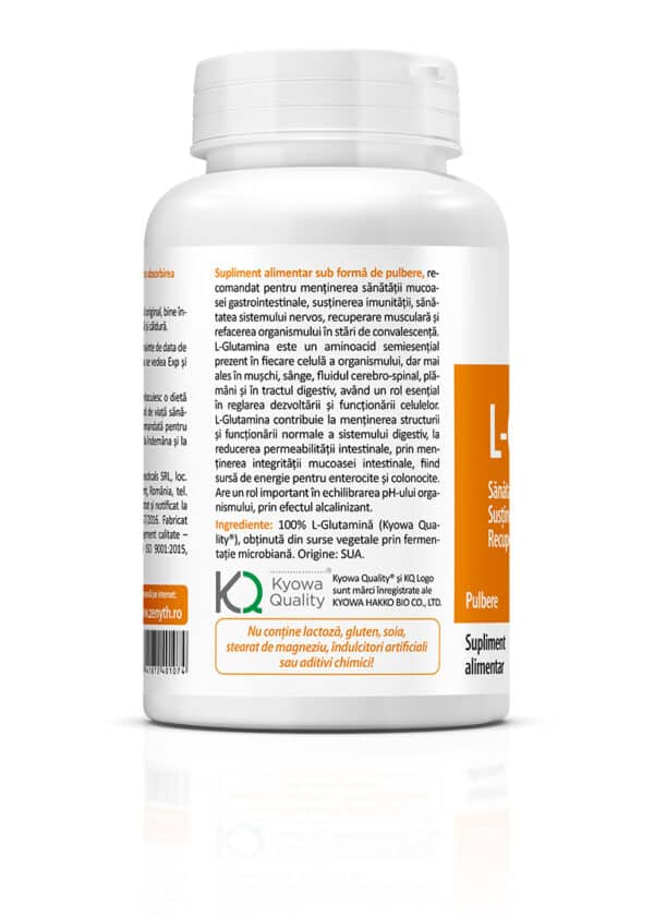 5941872401074-1 L-Glutamină, 120 g pulbere, Zenyth