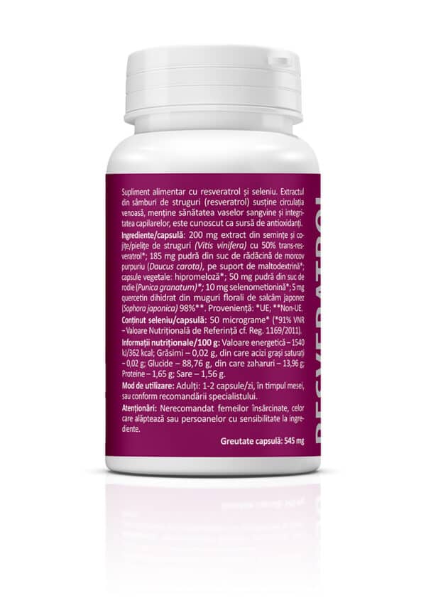 Resveratrol cu seleniu, 30 capsule, Zenyth