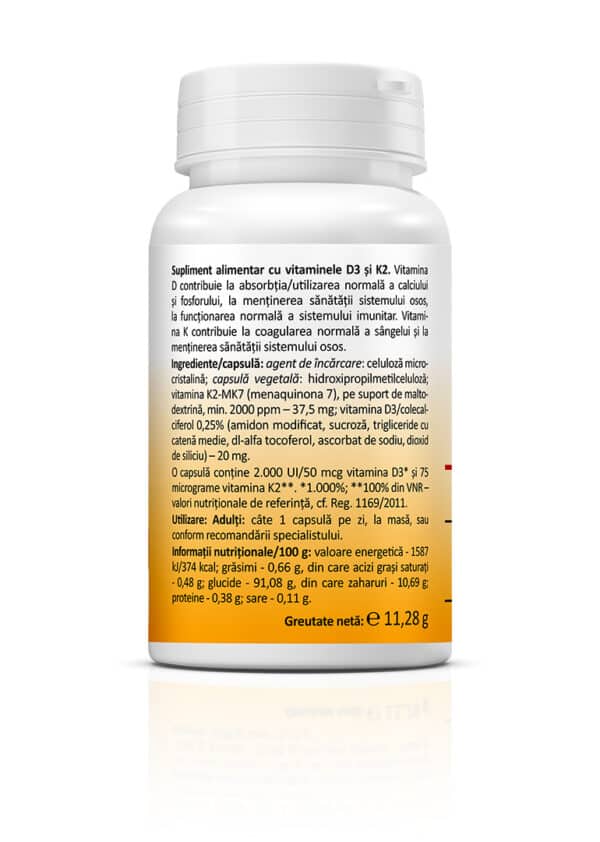 5941872401593-1 Vitamina D3+K2, 30 capsule, Zenyth