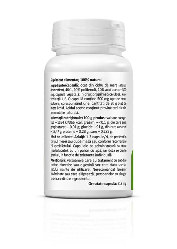 5941872402422-1 Oțet din cidru de mere, 60 capsule, Zenyth