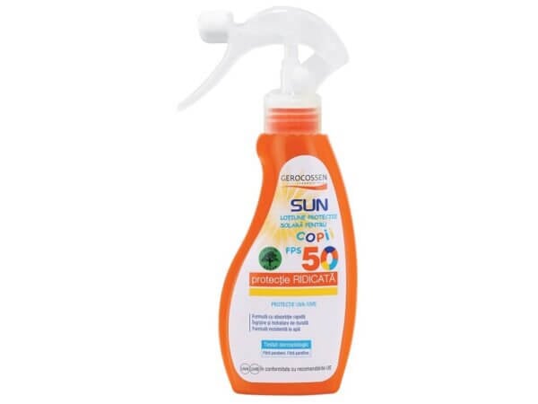 Spray de protecție solară pentru copii SPF 50 Sun, 200 ml, Gerocossen