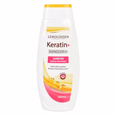 Șampon pentru păr vopsit Keratin+, 400 ml, Gerocossen