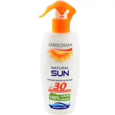 Loțiune pentru protecție solară SPF 30 Natural Sun, 200 ml, Gerrocossen