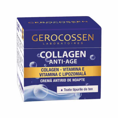 Cremă antirid de noapte Collagen Anti-Age, 50 ml, Gerocossen