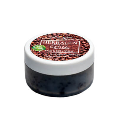 Scrub cu cafea pentru față și corp, 100 g, Herbagen