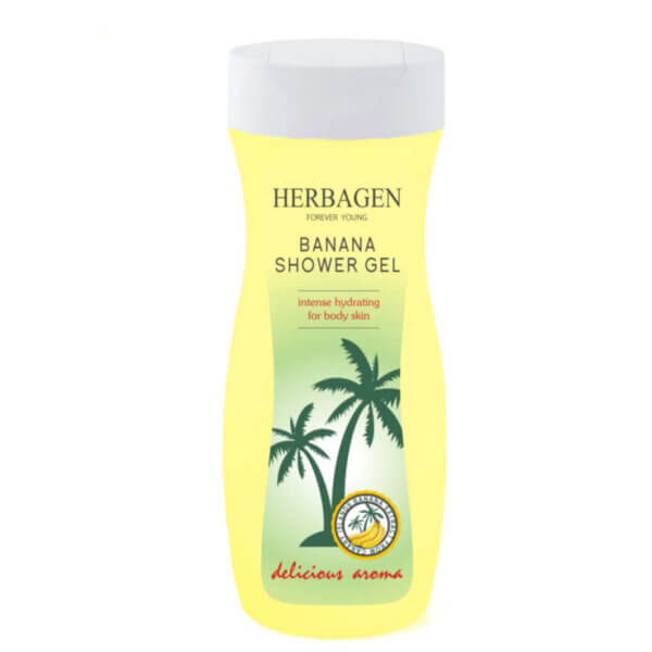 Gel de duș cu extract de banană, 300ml, Herbagen