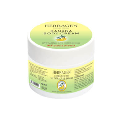 Cremă de corp cu extract de banană, 150g, Herbagen