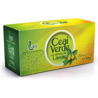 Ceai Verde Lămaie, 20 plicuri, Larix