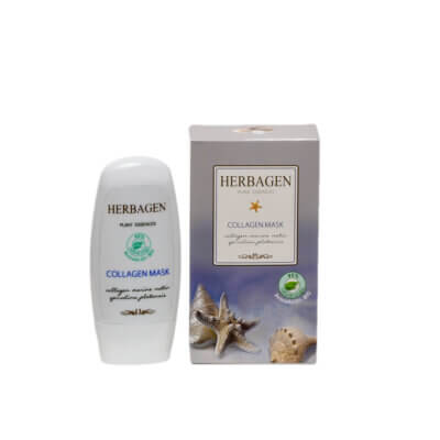 Mască cu colagen marin și spirulină platensis, 50 g, Herbagen
