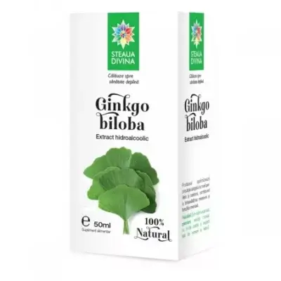 Gingko Biloba tinctură, 50 ml, Steaua Divina