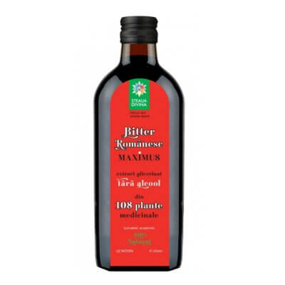 Bitter Românesc fără alcool Maximus, 250 ml, Steaua Divină