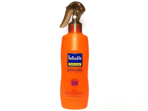 Loțiune de plajă SPF35 cu extract de morcov, 250ml, Sensive