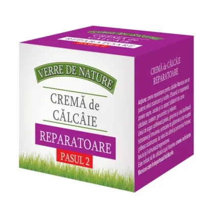 Cremă reparatoare de călcâie, 100 ml, Verre de Nature