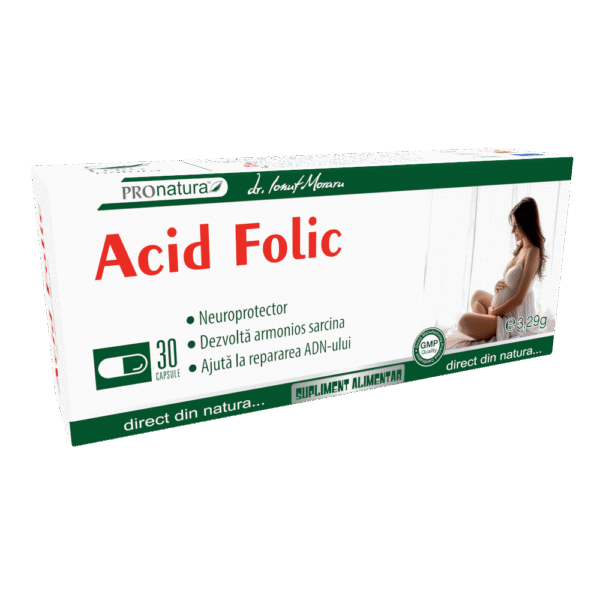 6420488007577 Acid folic, 30 capsule, Pro Natura