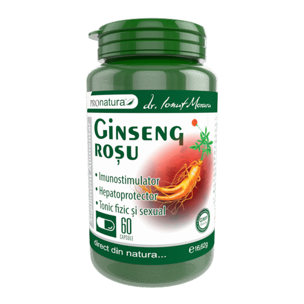 6420488010041 Ginseng Roșu, 60 capsule, Pro Natura