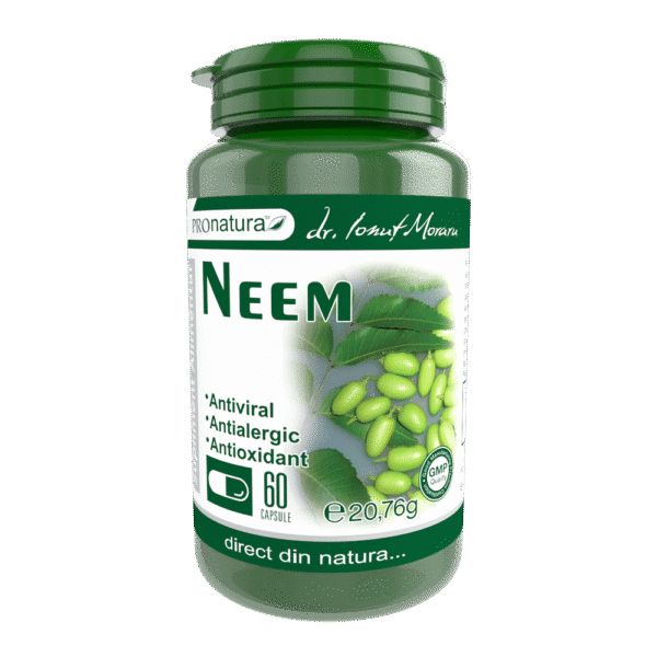 Neem, 60 capsule, Pro Natura