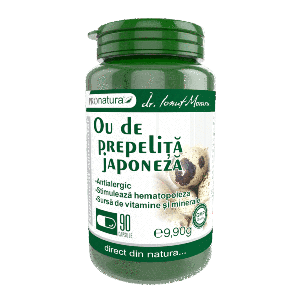 6420488014971 Ou de prepeliță japoneză, 90 caspule, Pro Natura