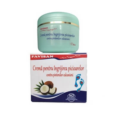 Cremă pentru îngrijirea picioarelor, 50 ml, Favisan