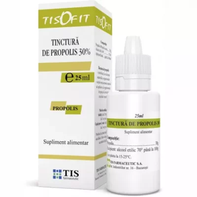 Tinctură de Propolis Tisofit, 25 ml, Tis Farmaceutic
