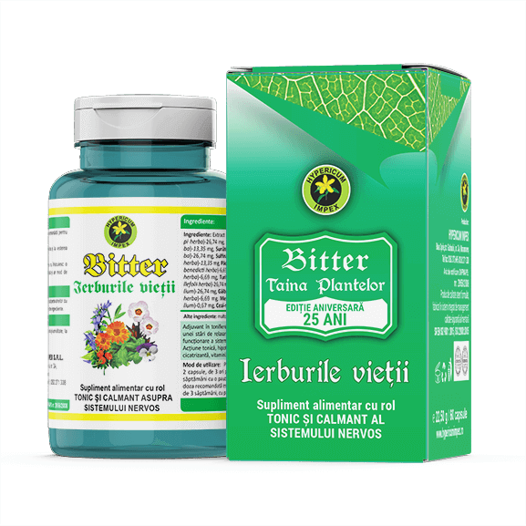 Bitter Ierburile Vieții, 60 capsule, Hypericum