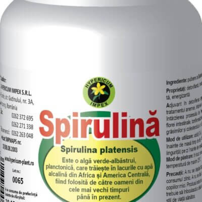 Spirulină pulbere, 50g, Hypericum