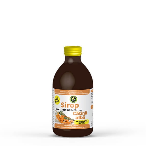 Sirop Catină cu Stevia Rebaudiana, 250ml, Hypericum