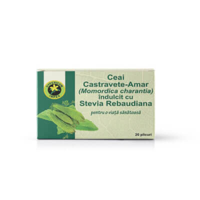 Ceai Castravete Amar cu Stevia, 20 plicuri, Hypericum