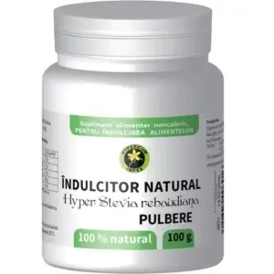 Îndulcitor pulbere Hyper Stevia rebaudiana, 100 g, Hypericum