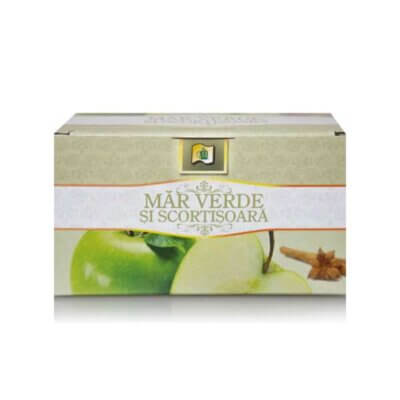 Ceai de Măr Verde și Scorțișoară, 20 plicuri, Stef Mar