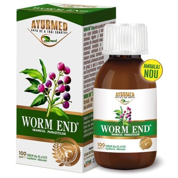 6423359000479 Sirop, Worm End, 100 ml, Ayurmed
