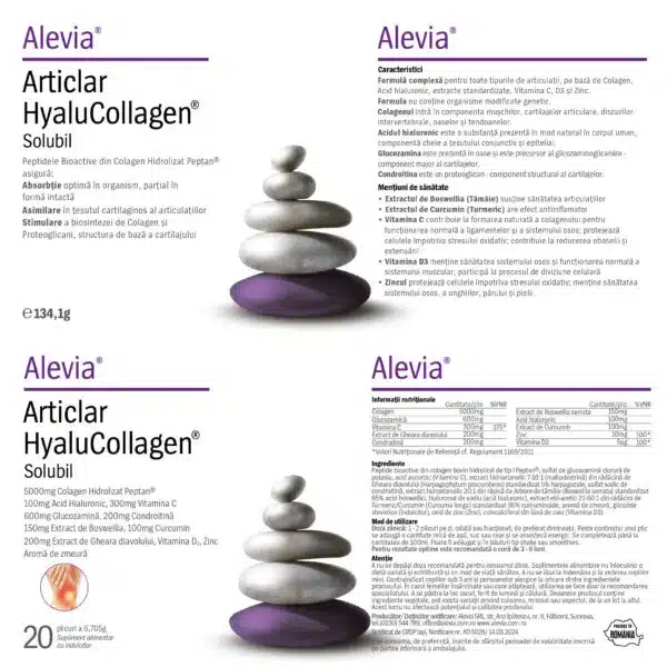 Articlar HyaluColagen Solubil, 20 plicuri, Alevia