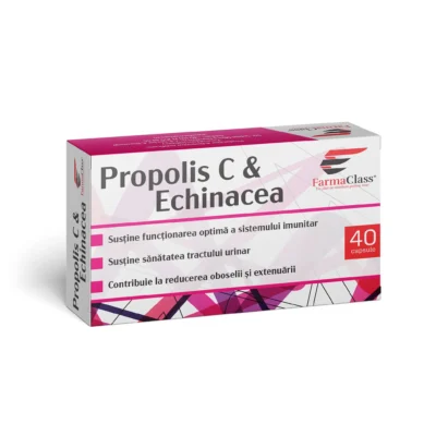 6424100400524 Propolis C cu Echinacea, 40 capsule, FarmaClass