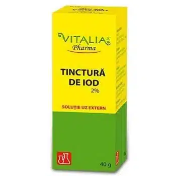 Tinctură de iod 2%, 40 g, Vitalia