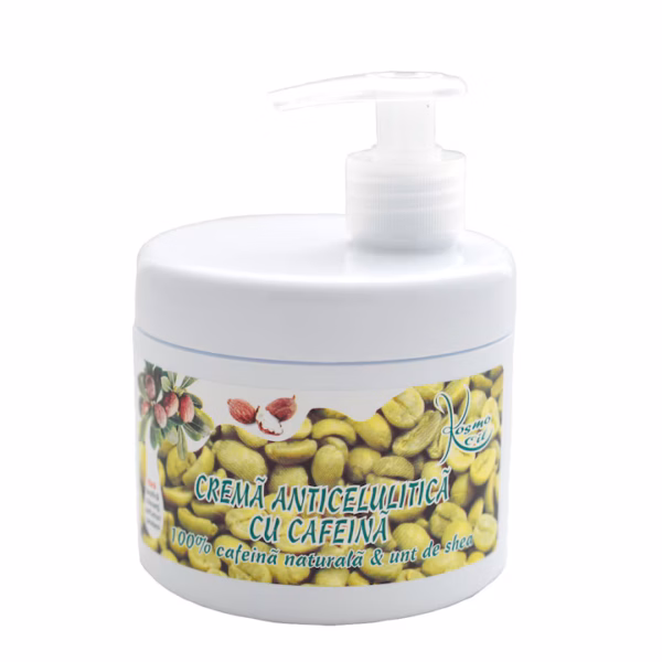 Cremă Anticelulitică cu Cafeină și unt de shea, 500 ml, Kosmo Line
