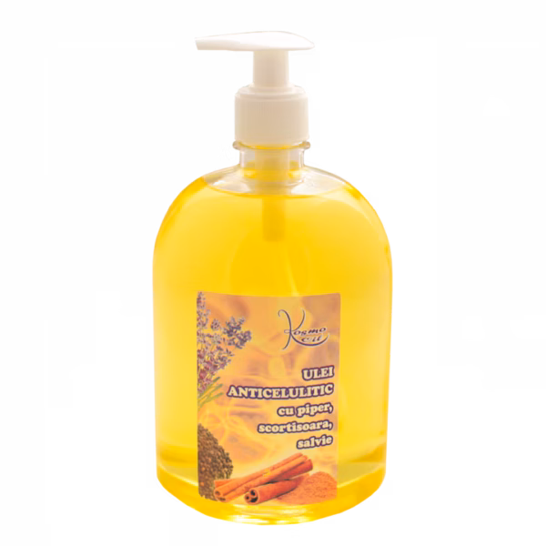 Ulei anticelulitic cu piper, scorțișoară și salvie, 1L, Kosmo Line