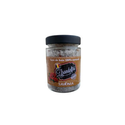 Sare de baie cu trandafiri, 350 g, Savonia